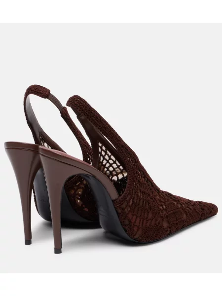 Pantofi cu toc Magda Butrym din piele slingback maro