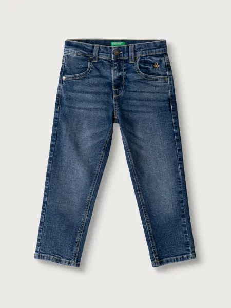 United Colors of Benetton slim fit traperice za djecu plava