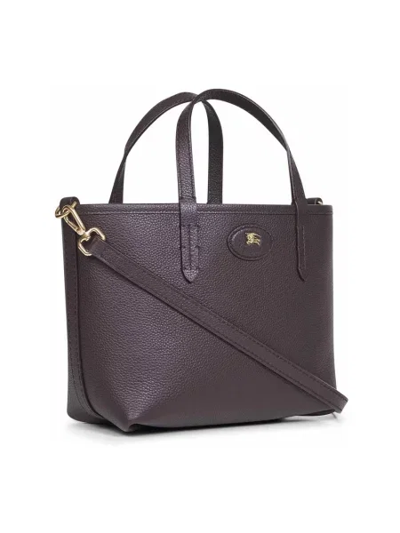 Shopperka Burberry skórzana dwustronna brązowa