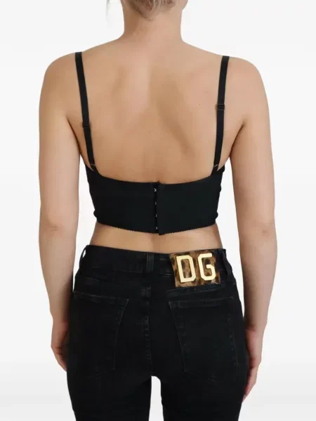 Περικομμένο τοπ Dolce & Gabbana με σχέδιο με λεοπαρ μοτιβο ροζ