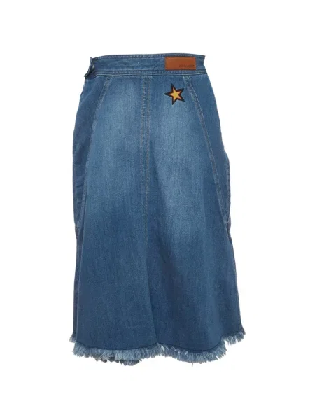 Fustă midi Zadig&voltaire cu broderie albastru