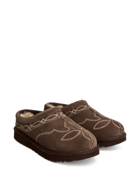 Chiloți Ugg cu broderie slip-on maro