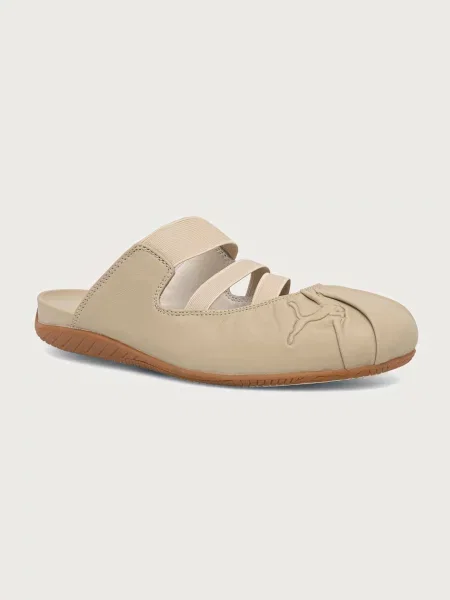 Puma șlapi din piele Speedcat Mule bej