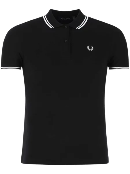 Haftowane polo Fred Perry czarne