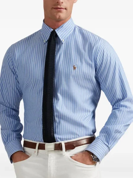 Șapcă Polo Ralph Lauren cu broderie din țesătură twill în carouri albastru