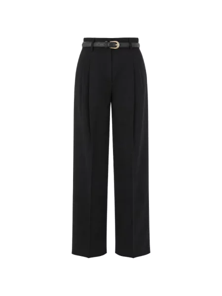 Pantaloni Max Mara de lână negru