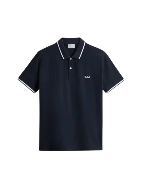 Koszulka polo Woolrich niebieska