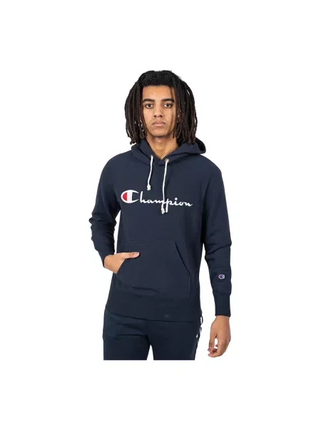 Bluza z kapturem Champion z logo niebieska