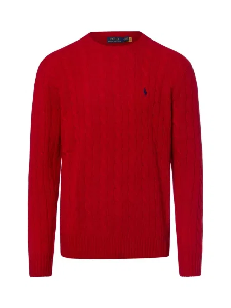 Ralph Lauren Swetry Mężczyzna S Odzież Dzianina Air Force Blue Aw 24 czerwony