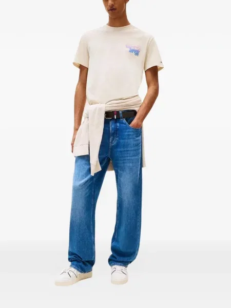 Tricou Tommy Jeans cu autograf