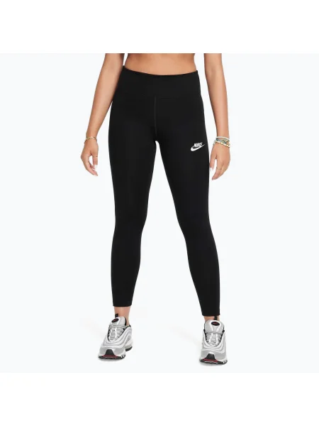 Nike Sportswear Classic High-Waisted fekete/fehér gyermek leggings fekete/fehér színben. Méret: fehér