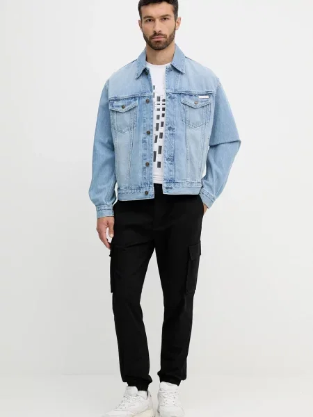 Bunda Calvin Klein Jeans modrá