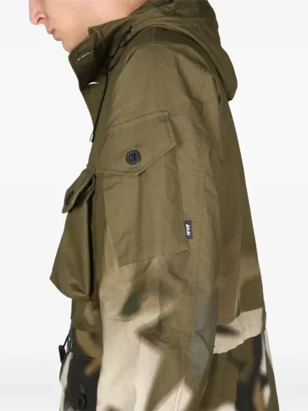 Maskáčová bunda Arkair s potiskem zelená