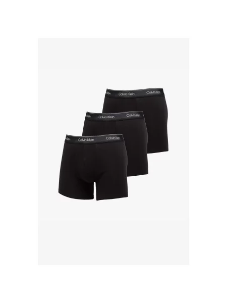 Boxeralsó Calvin Klein Brief 3 pairs black w/heavenly iris logo/black w. Méret: M fekete