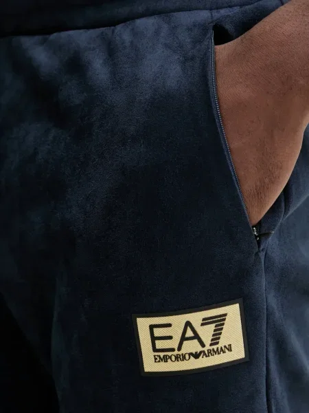 Pantaloni Ea7 Emporio Armani albastru