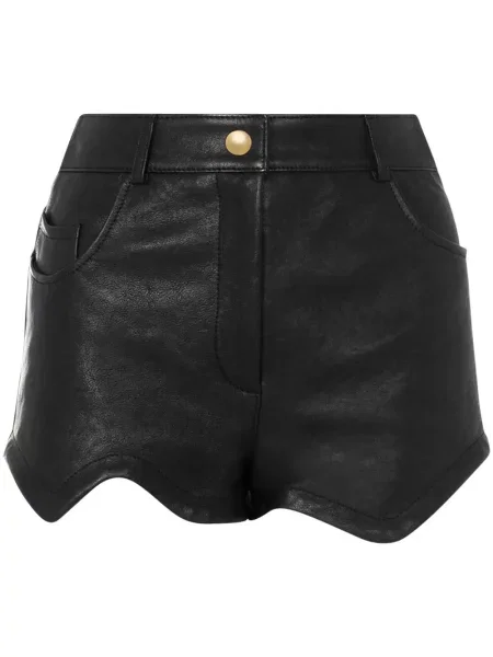 Fustă din piele Moschino asimetrică