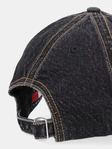 Džínová baseballová čepice Tommy Jeans černá