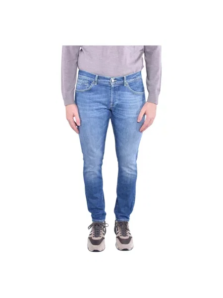 Skinny jeansy skinny Dondup niebieskie