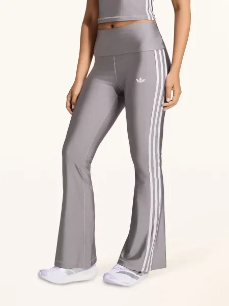 ADIDAS PERFORMANCE Sportovní kalhoty stříbrně / bílá šedá