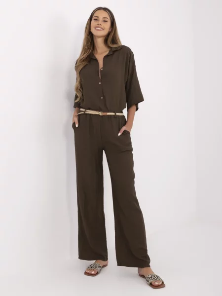 Pantaloni Italy Moda maro
