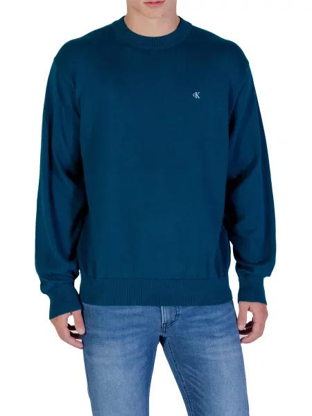 Пуловер Calvin Klein Jeans мъжки тюркоазено от лека материя
