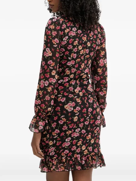 Rochie mini Morgan cu model floral cu imagine negru