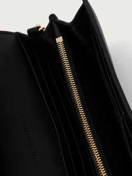 Tommy Hilfiger портфейл дамски от имитация на кожа черно