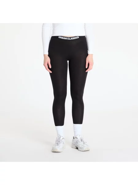 Κολάν Urban Classics Ladies Logo Leggings Black XS μαύρο