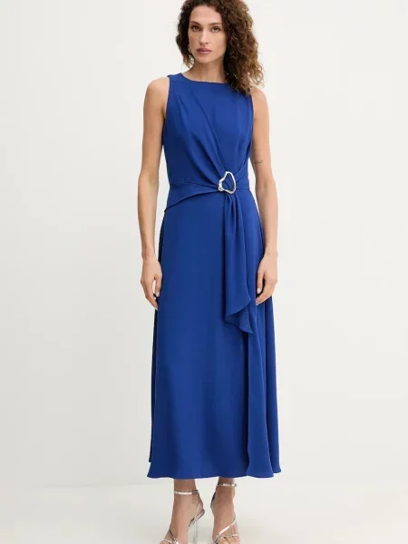 Morgan rochie maxi evazati RERTI albastru