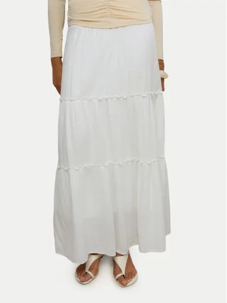 Maxi sukně Vero Moda bílé