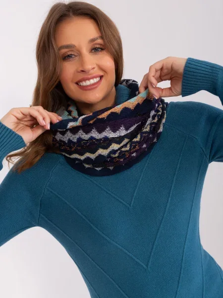 Fular Fashionhunters ajurat albastru