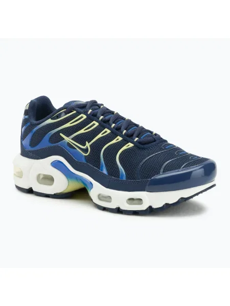 Детски обувки Nike Air Max Plus midnight navy/soft yellow/midnight navy синьо