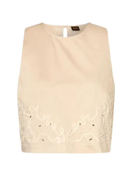 Decupat top Boss cu broderie
