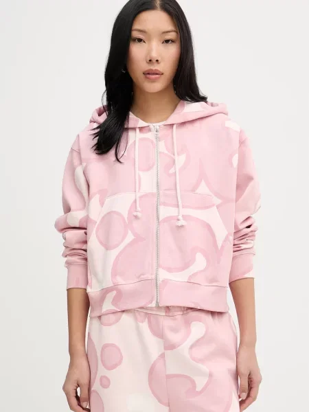 Marimekko hanorac cu glugă pentru femei din roz