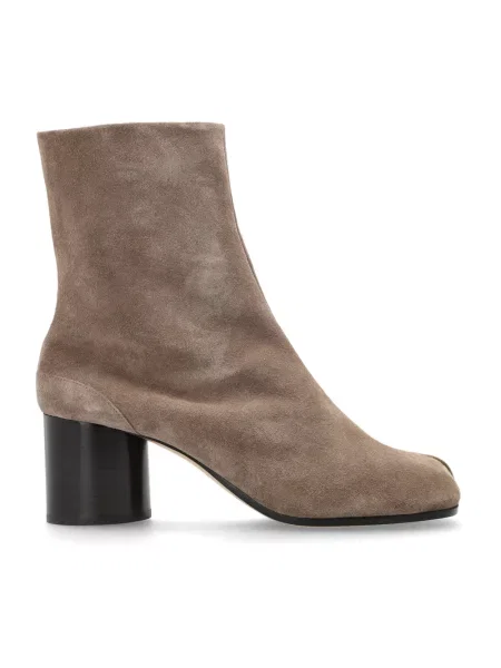 Botki Maison Margiela skórzane beżowe
