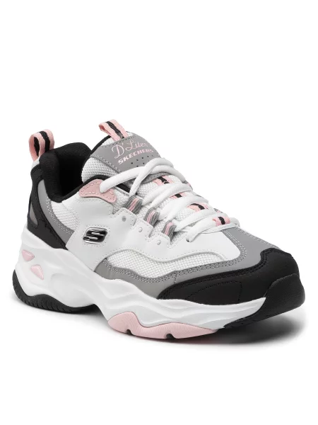 Laisvalaikio batai Skechers Fresh Diva White/Black/Pink balta