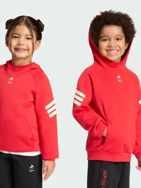 Детское худи Adidas красное