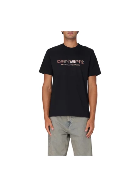 Carhartt WIP S/S Solar Chrome Script T-Shirt Mężczyźni Koszulki Carhartt WIP Size: L czarny