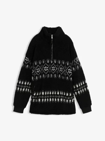 Bluza z baranka czarna