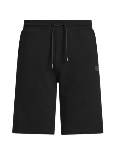 Pantaloni scurți Karl Lagerfeld cu autograf cu cordon negru