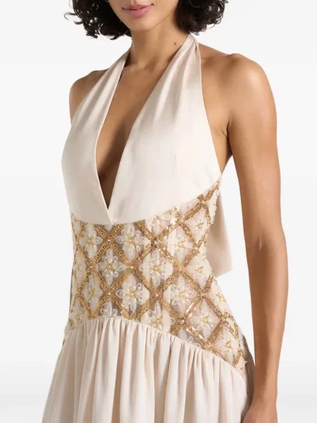Rochie maxi Manière De Voir cu gât halter