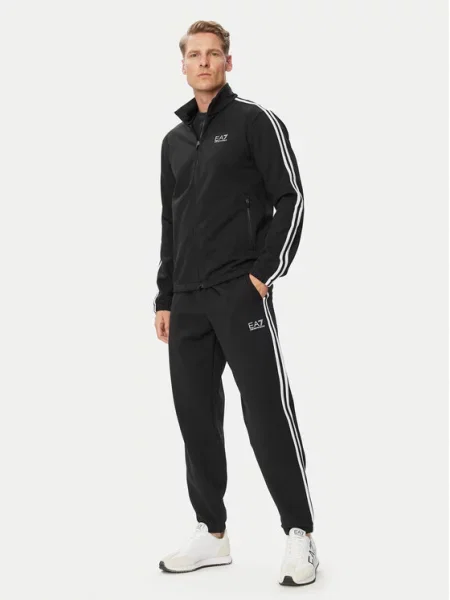 Komplet dresowy Ea7 Emporio Armani na siłownię czarny