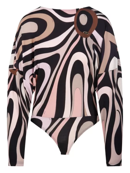 Body Pucci cu imagine negru