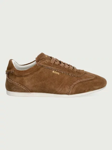 BOSS Solenne sneakers boty semišové béžové