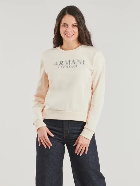 Mikina Armani Exchange béžová