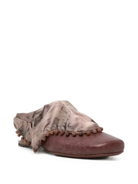 Papuci tip mules Doys maro