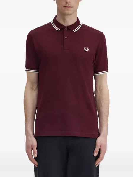 Polo Fred Perry cu dungi cu autograf