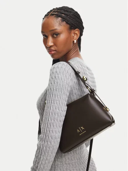 Torbica Armani Exchange smeđa