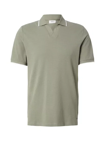 S.Oliver Tricou verde pastel alb