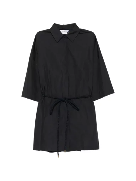 Krátký opásaný bunda Max Mara černá